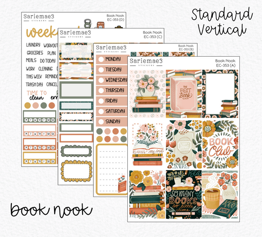 Vertical Weekly Kit, Book Nook, V-353
