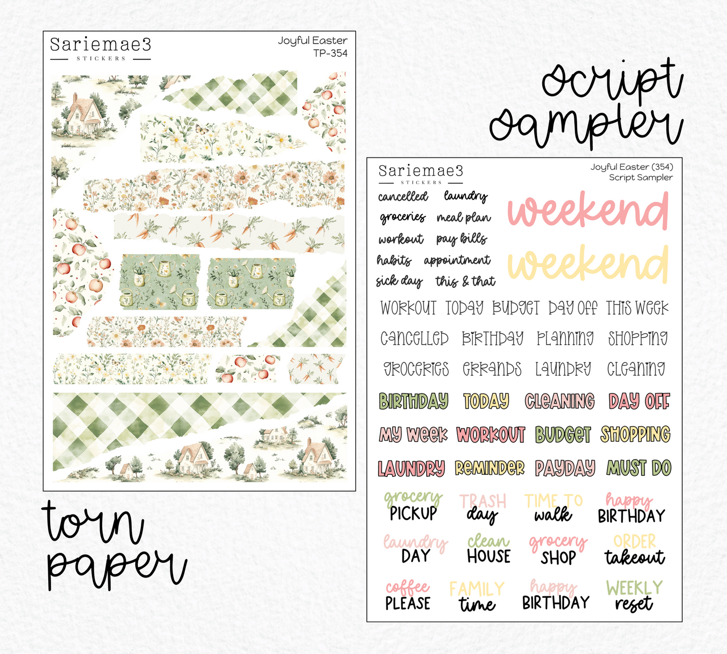 Weekly Kit Add Ons, Joyful Easter, Kit 354