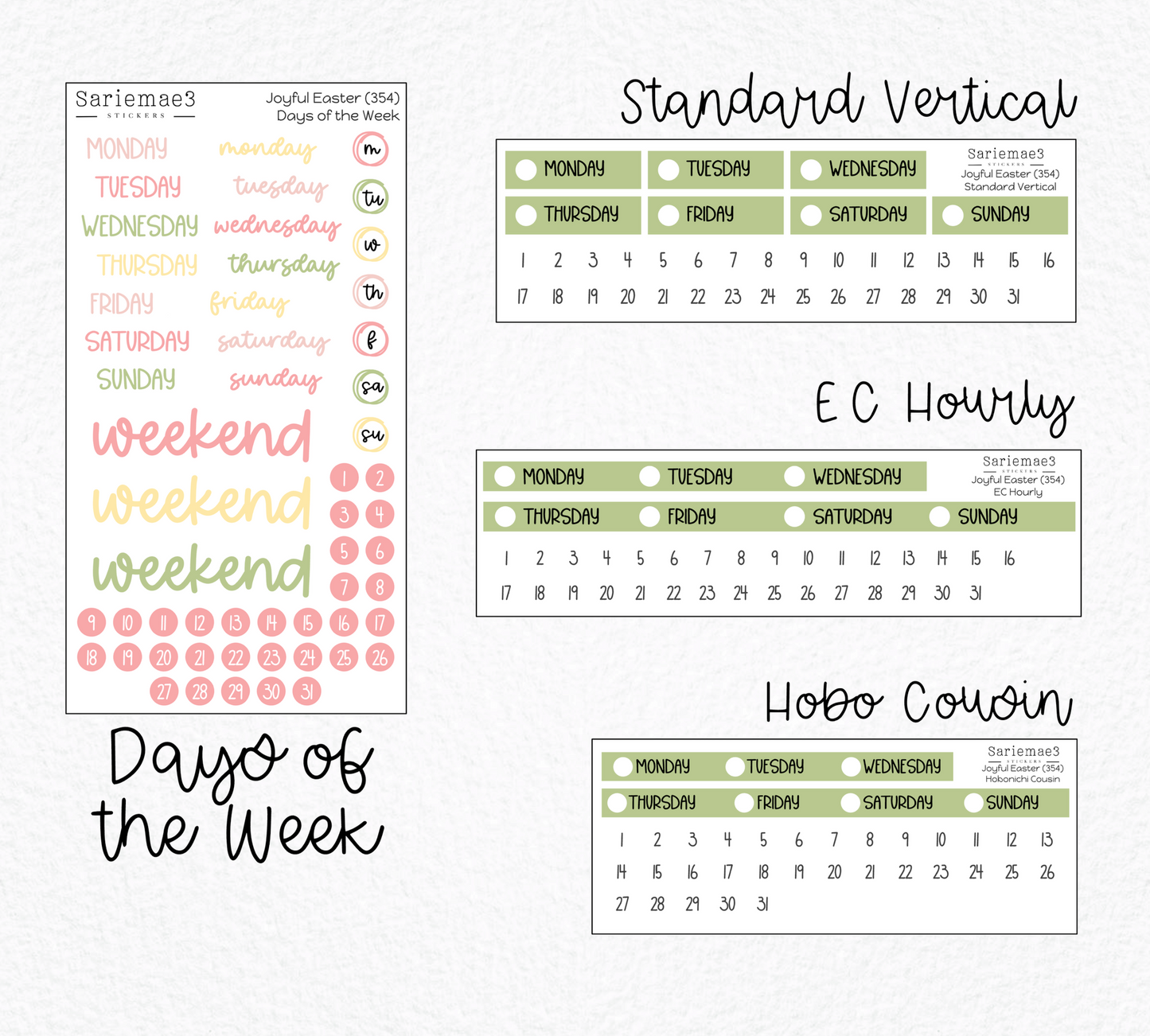 Weekly Kit Add Ons, Joyful Easter, Kit 354