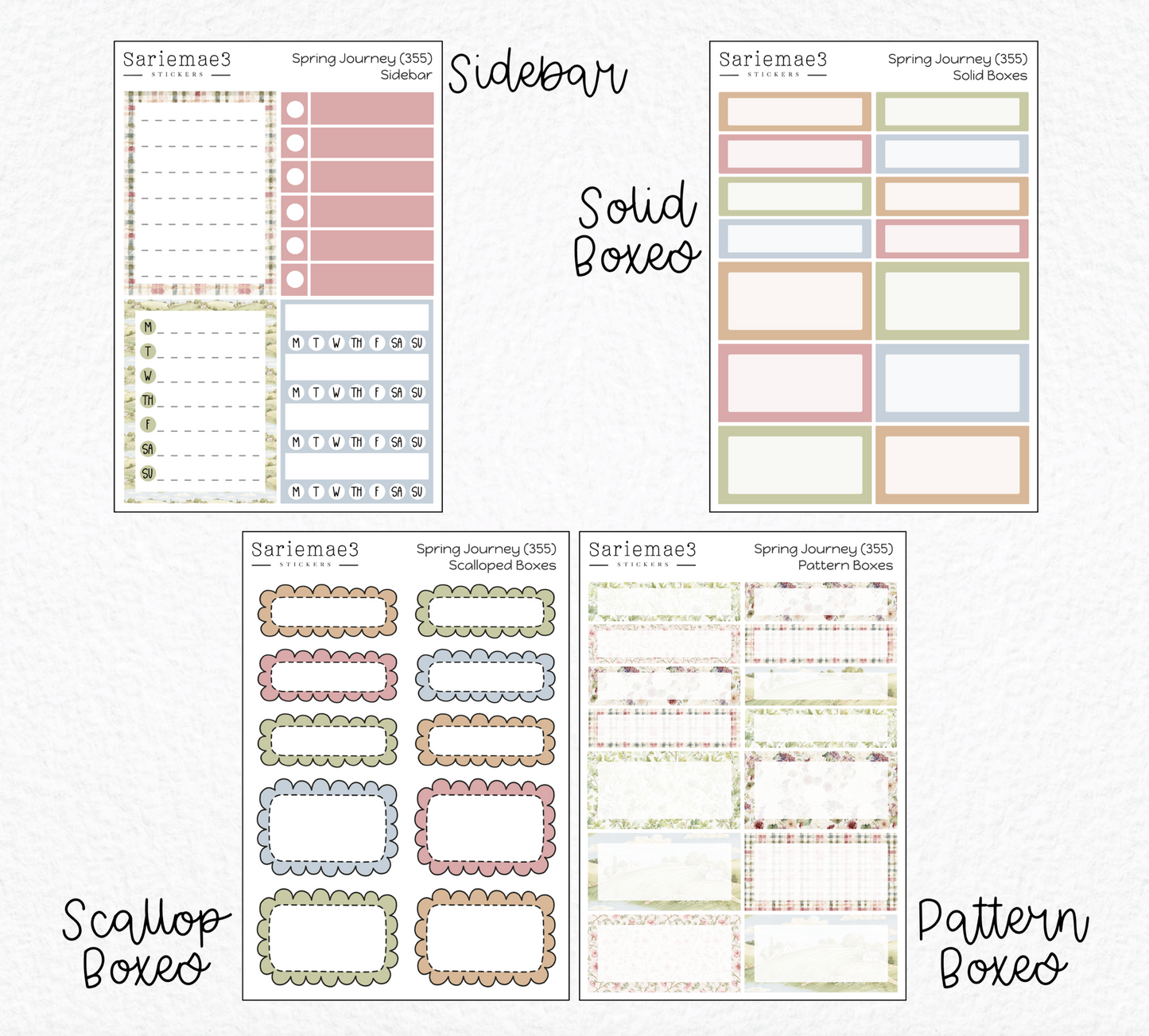 Weekly Kit Add Ons, Spring Journey, Kit 355