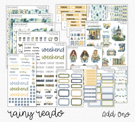 Weekly Kit Add Ons, Rainy Reads, Kit 356