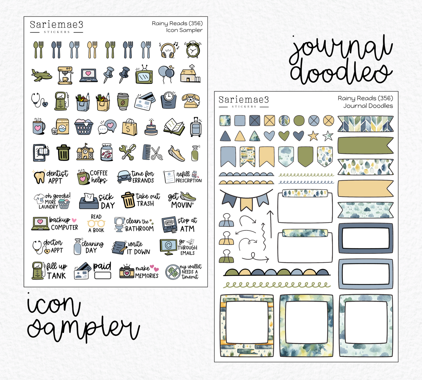 Weekly Kit Add Ons, Rainy Reads, Kit 356