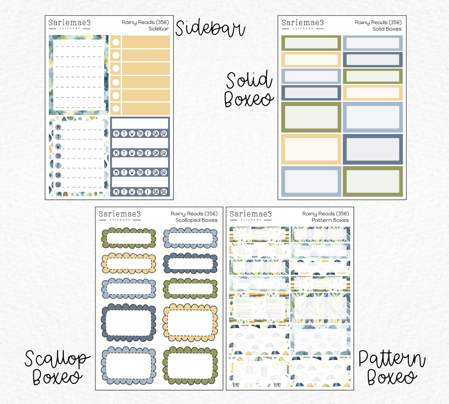 Weekly Kit Add Ons, Rainy Reads, Kit 356