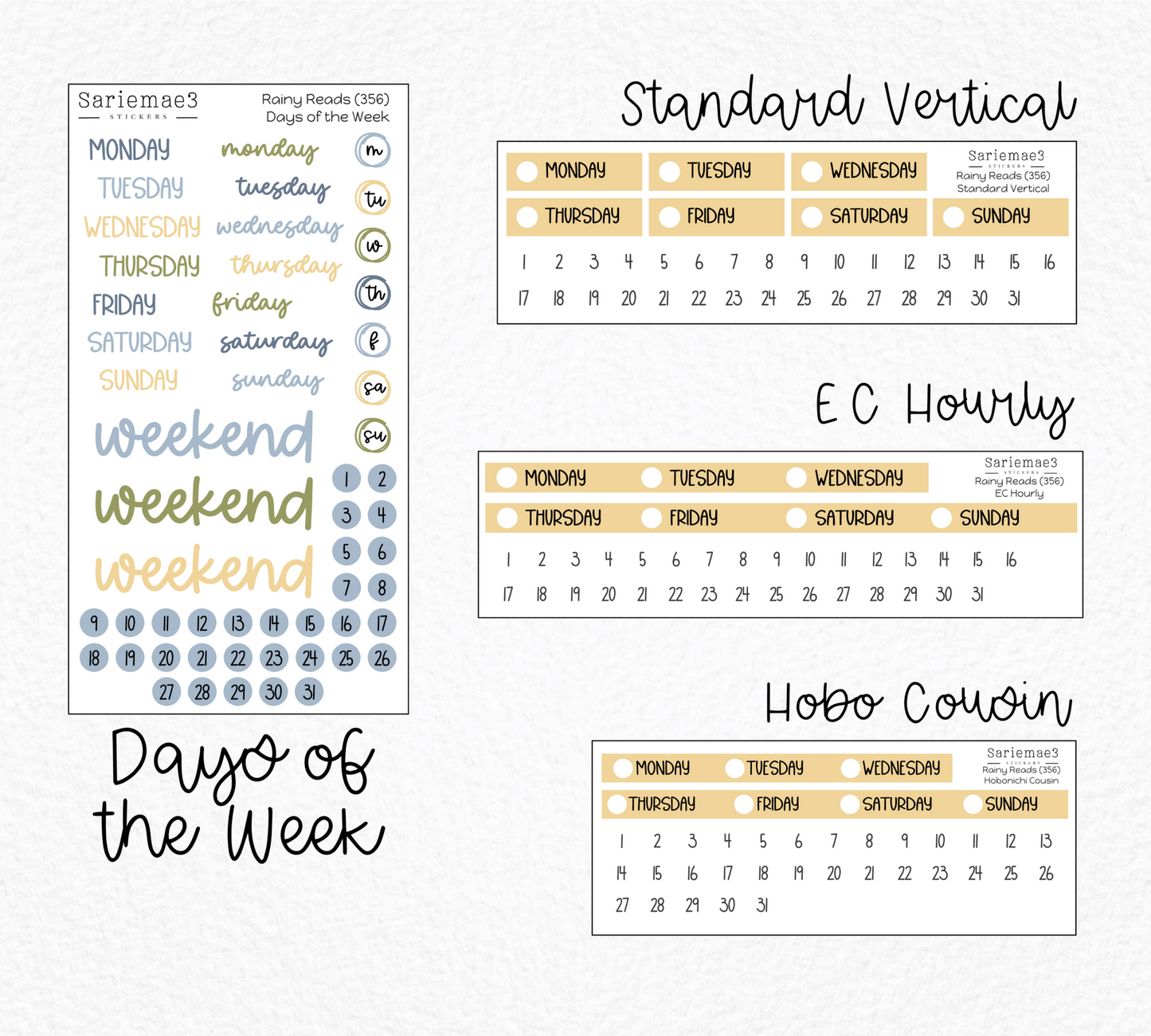 Weekly Kit Add Ons, Rainy Reads, Kit 356