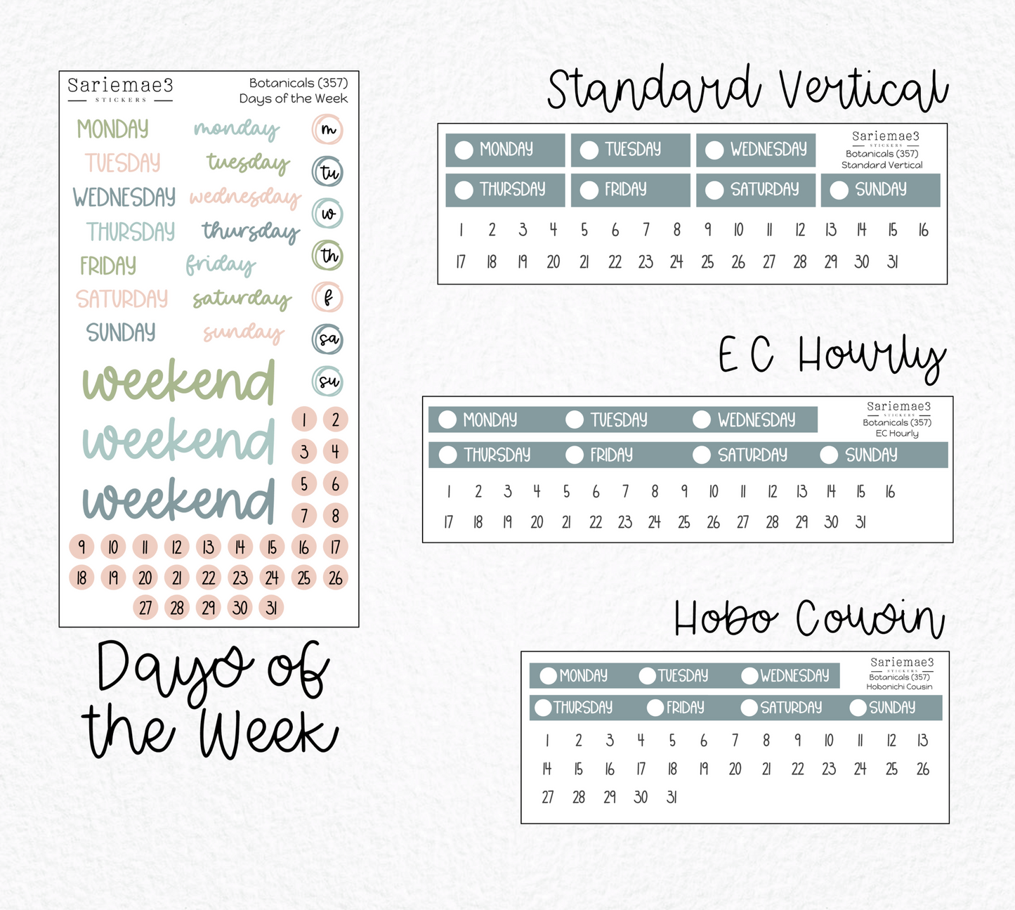 Weekly Kit Add Ons, Botanicals, Kit 357