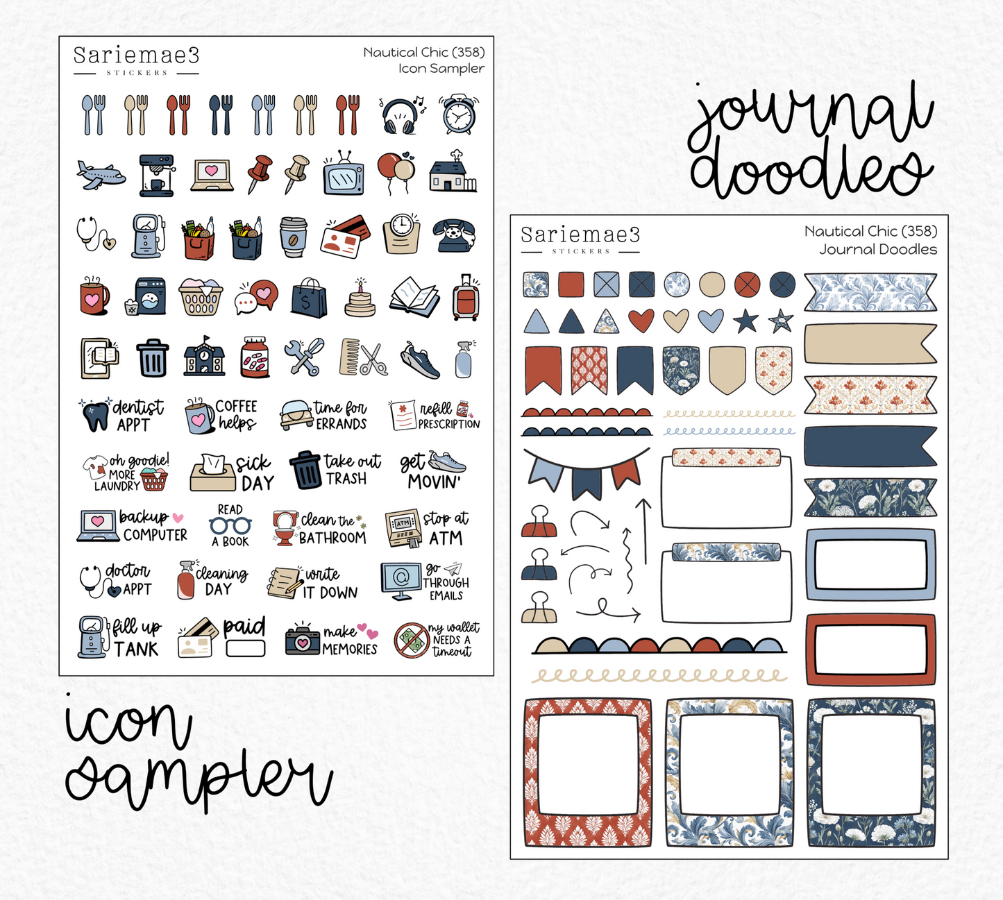 Weekly Kit Add Ons, Nautical Chic, Kit 358