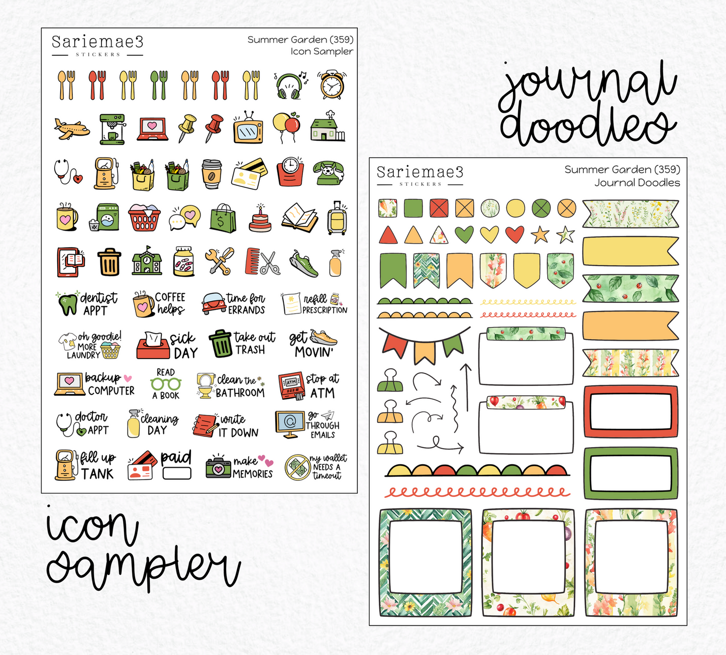 Weekly Kit Add Ons, Summer Garden, Kit 359