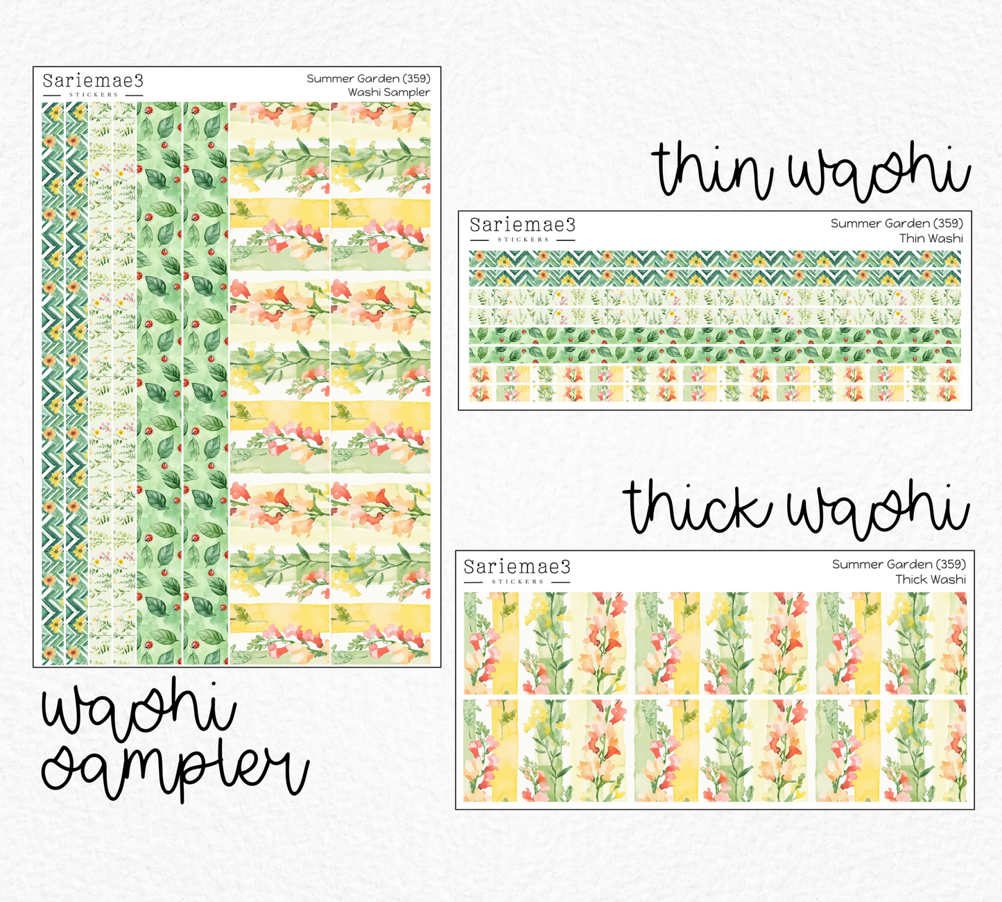 Weekly Kit Add Ons, Summer Garden, Kit 359