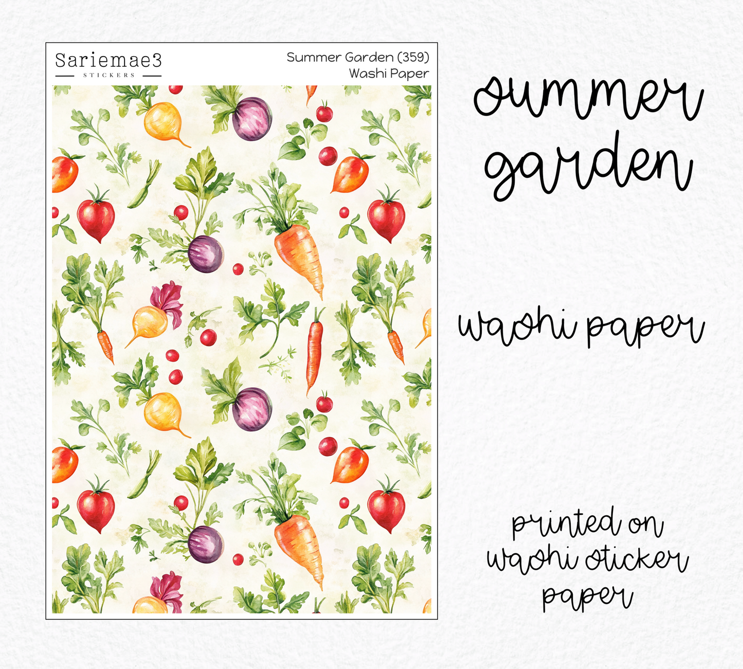 Weekly Kit Add Ons, Summer Garden, Kit 359