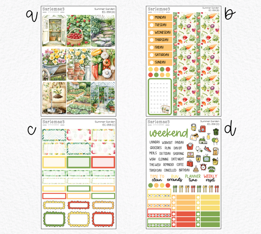 Vertical Weekly Kit, Summer Garden, V-359