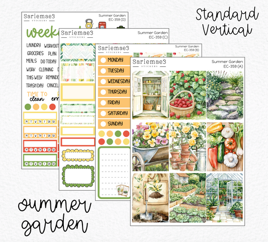 Vertical Weekly Kit, Summer Garden, V-359