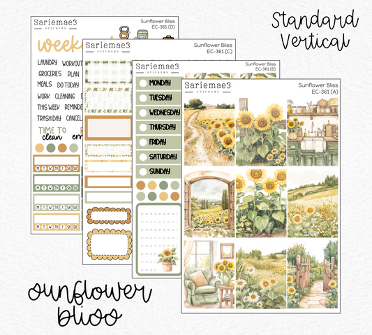 Vertical Weekly Kit, Sunflower Bliss, V-361