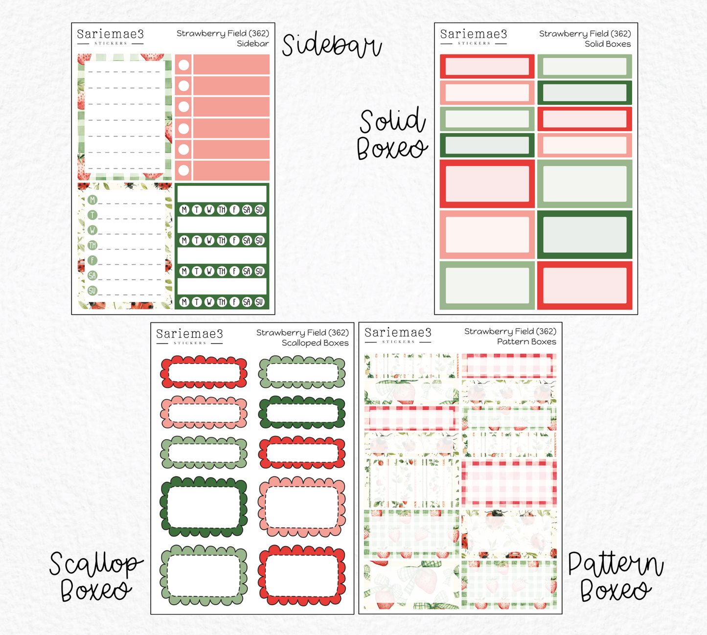 Weekly Kit Add Ons, Strawberry Field, Kit 362