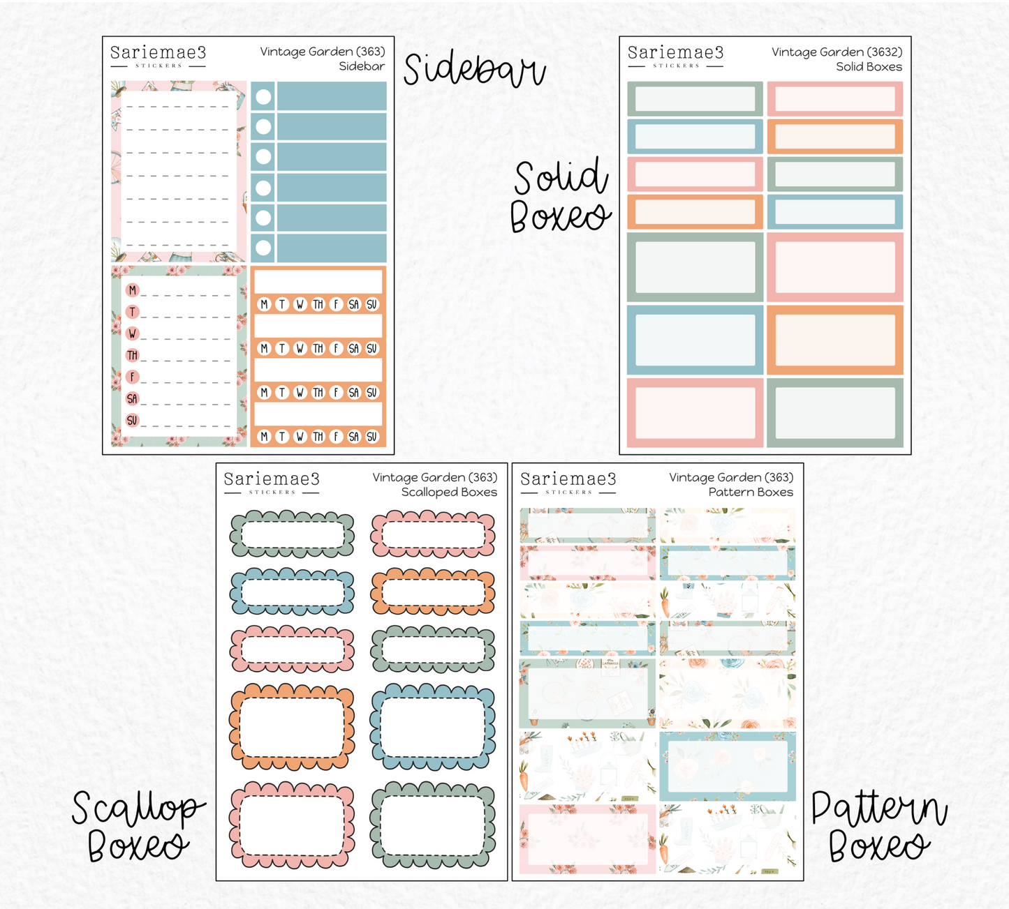Weekly Kit Add Ons, Vintage Garden, Kit 363