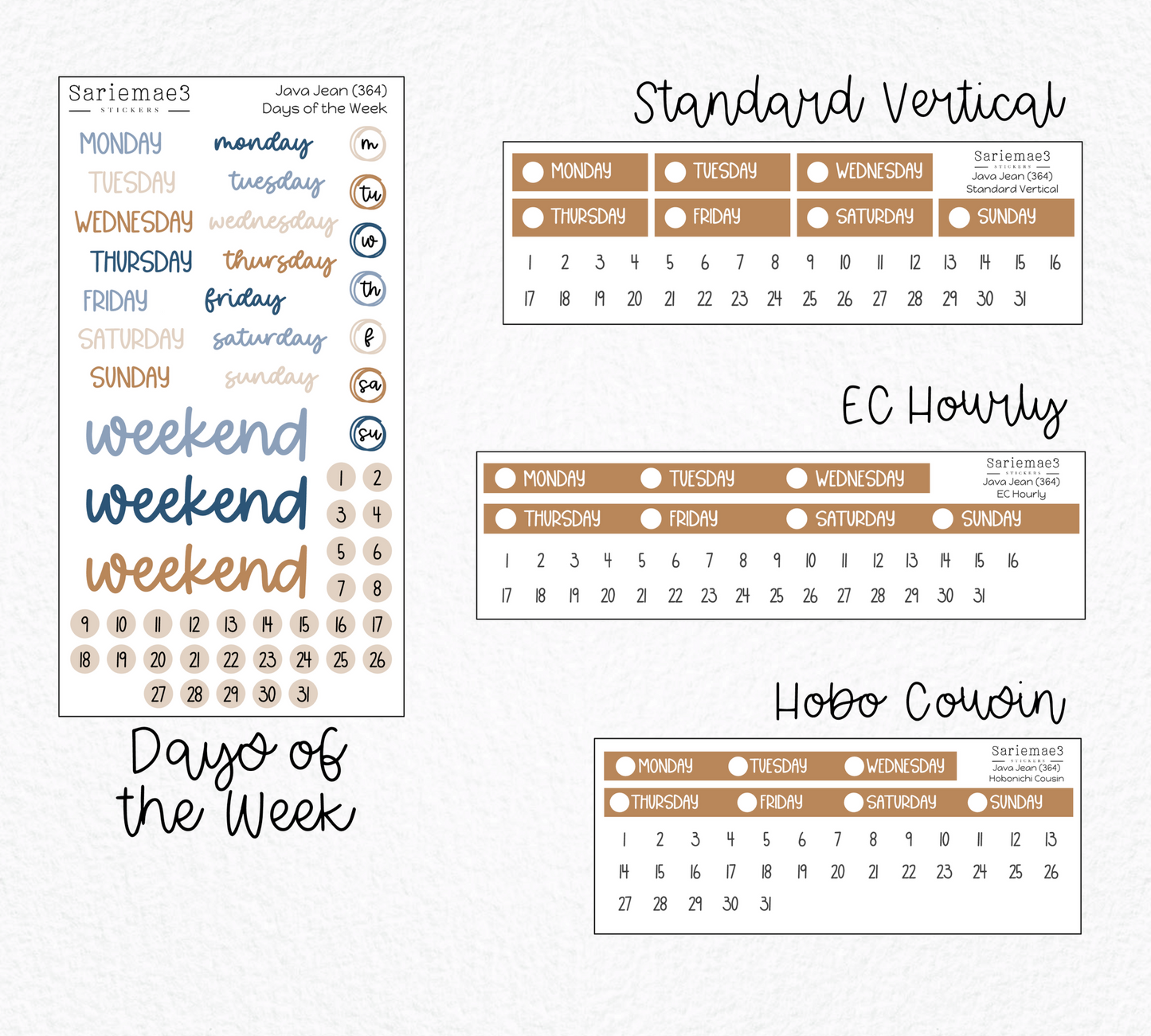Weekly Kit Add Ons, Java Jean, Kit 364