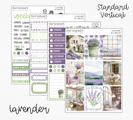 Vertical Weekly Kit, Lavender, V-365