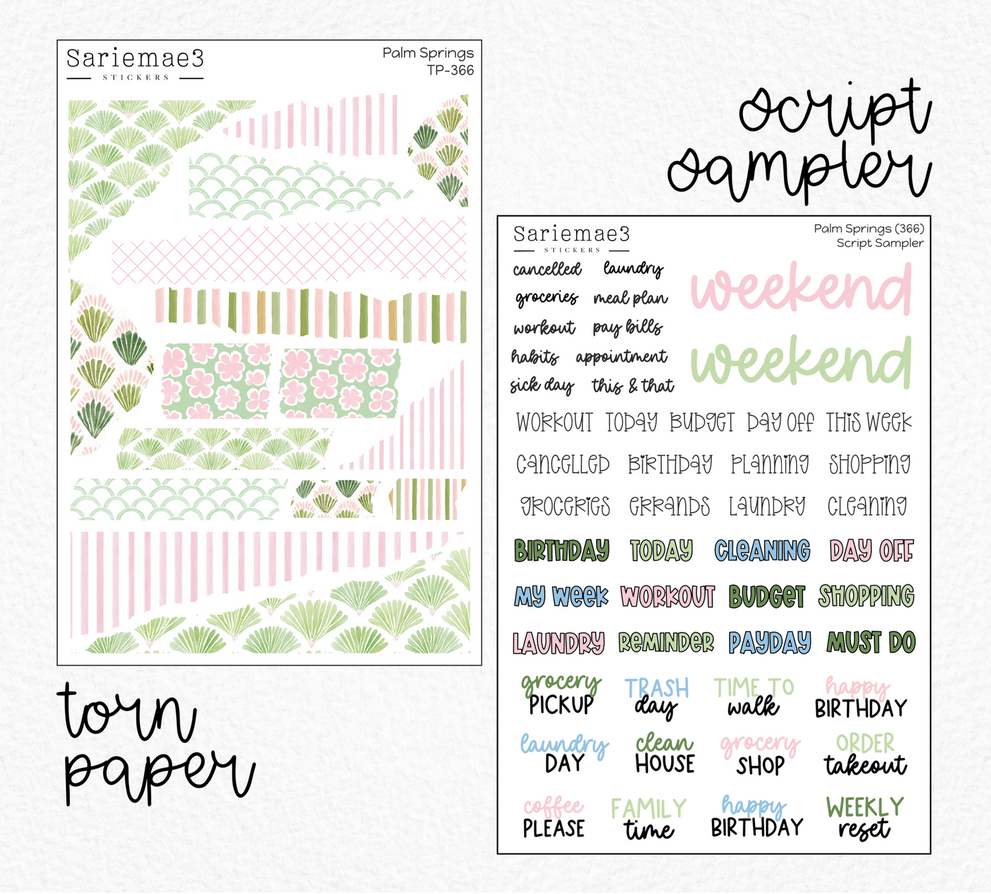 Weekly Kit Add Ons, Palm Springs, Kit 366