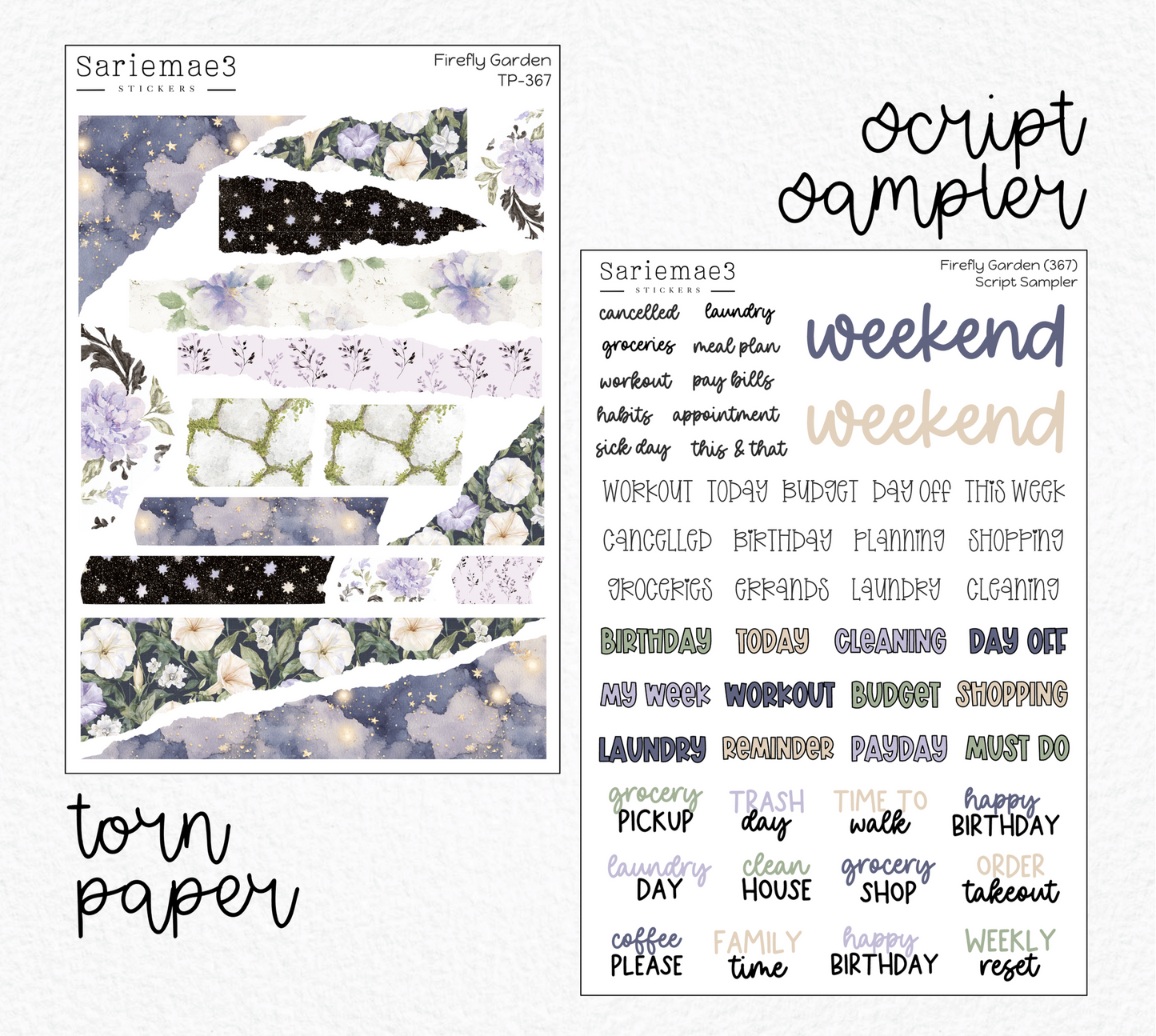 Weekly Kit Add Ons, Firefly Garden, Kit 367