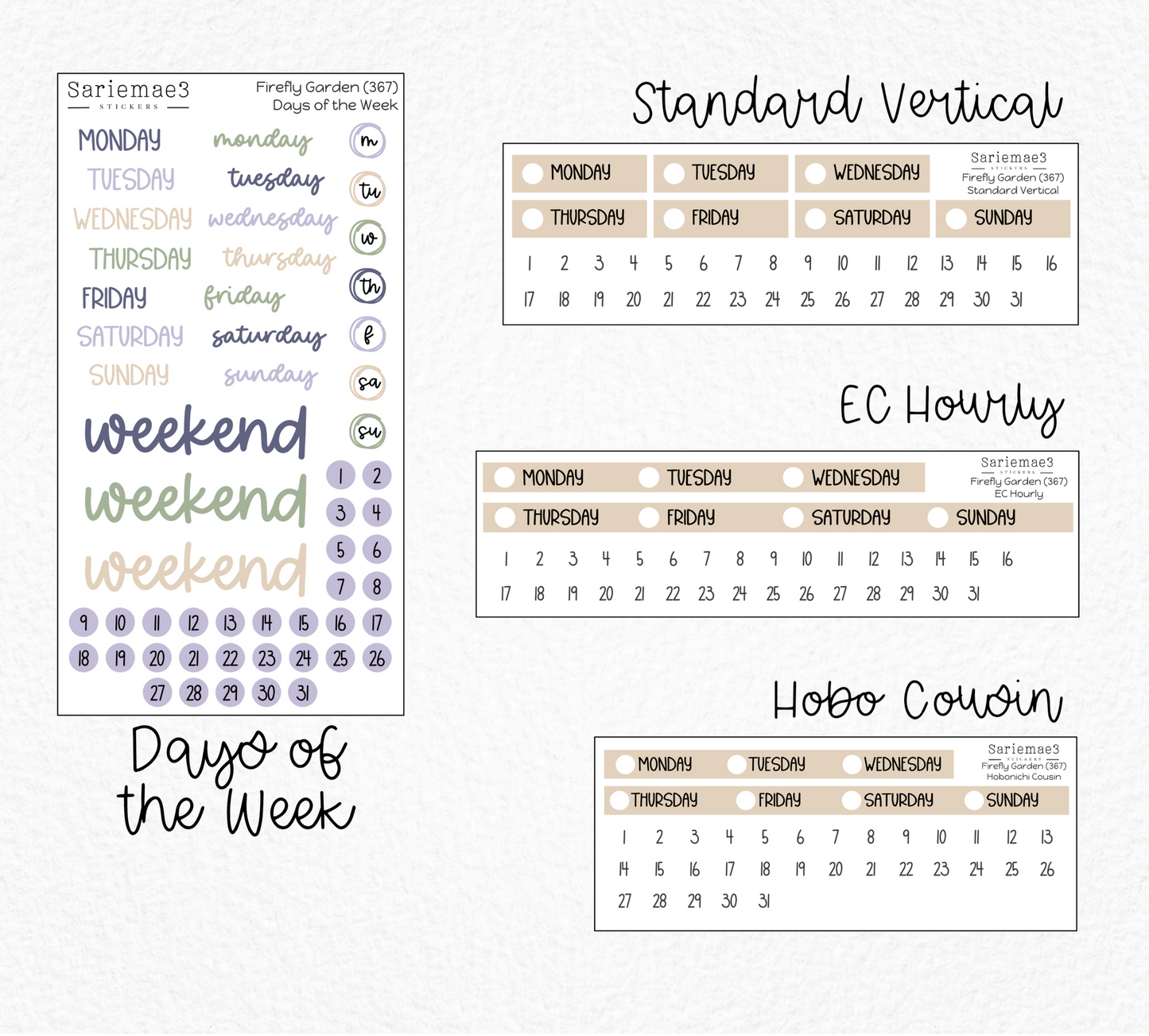 Weekly Kit Add Ons, Firefly Garden, Kit 367