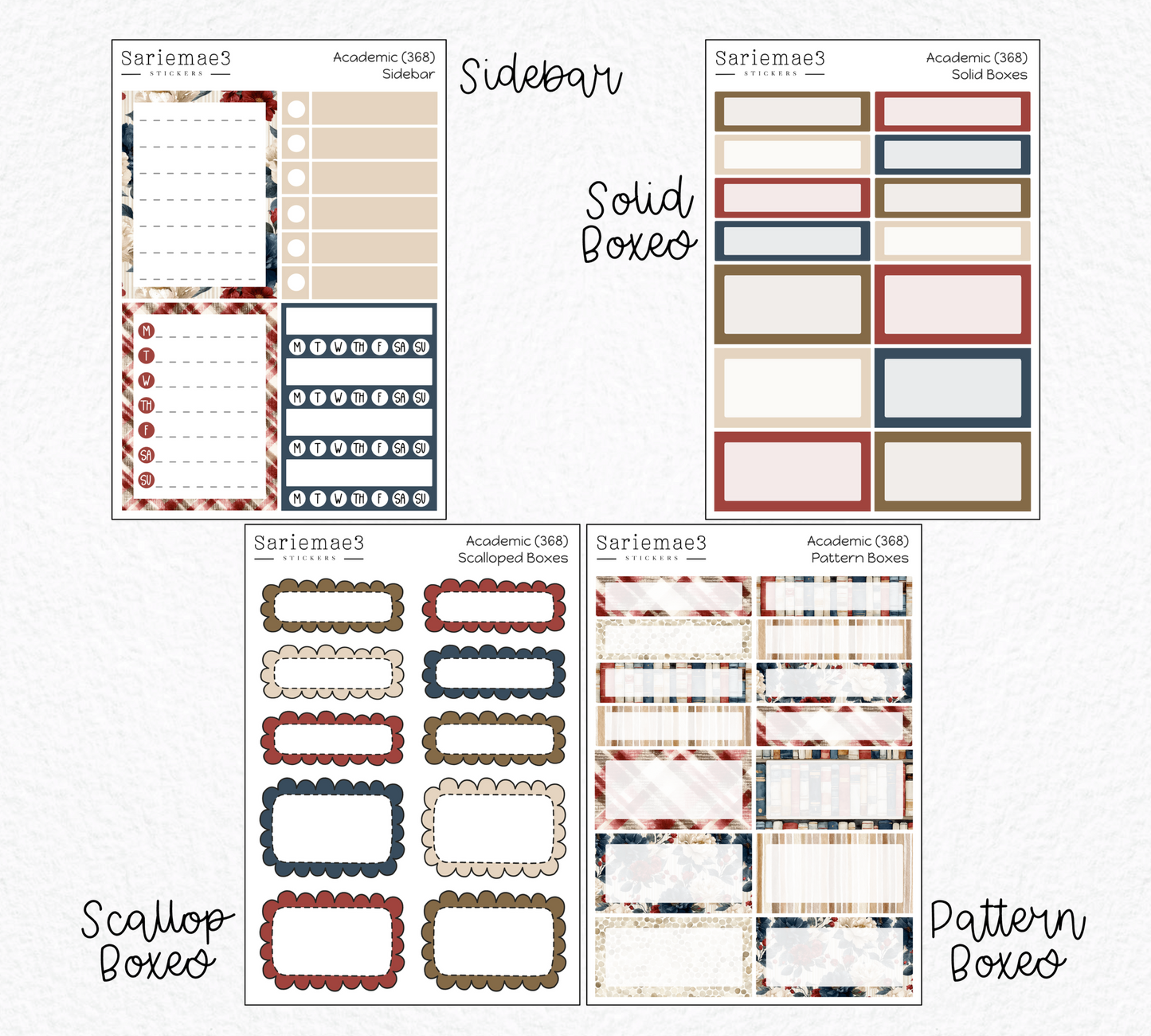 Weekly Kit Add Ons, Academic, Kit 368