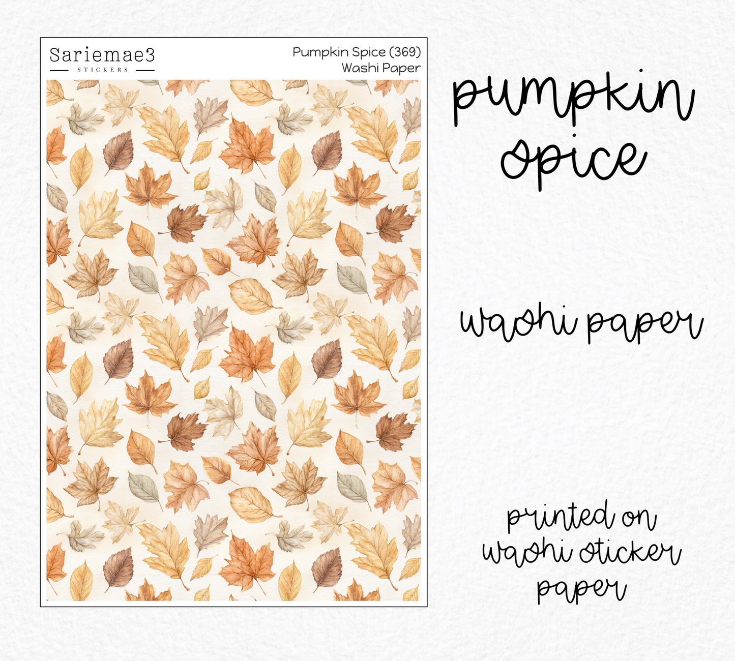 Weekly Kit Add Ons, Pumpkin Spice, Kit 369