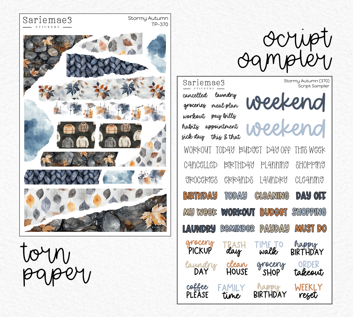 Weekly Kit Add Ons, Stormy Autumn, Kit 370