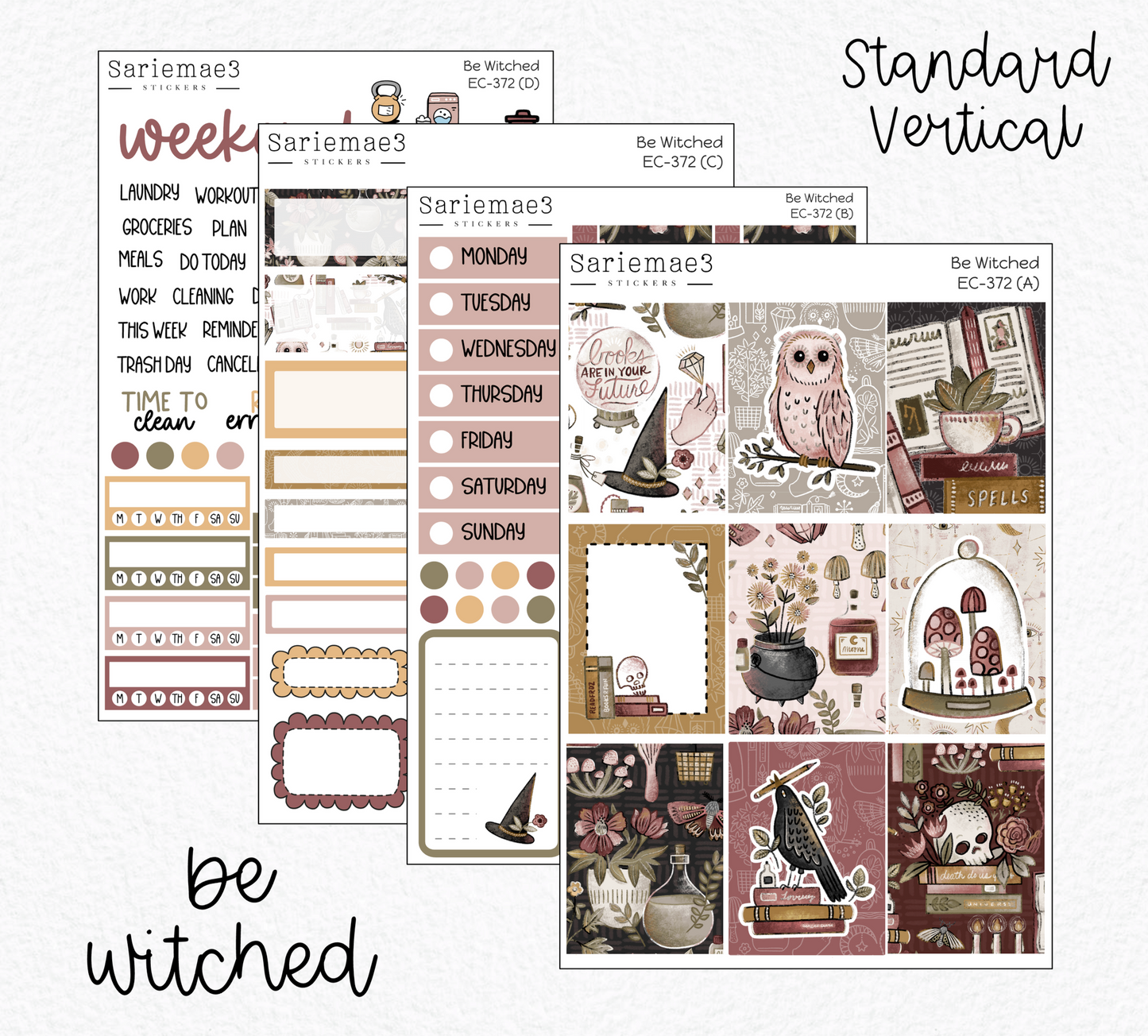 Vertical Weekly Kit, Be Witched, V-372