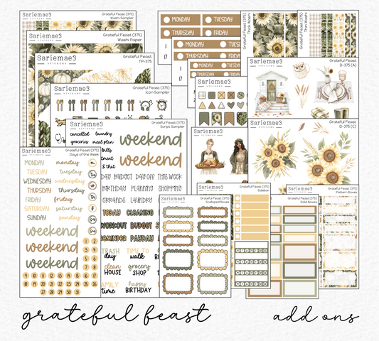 Weekly Kit Add Ons, Grateful Feast, Kit 375