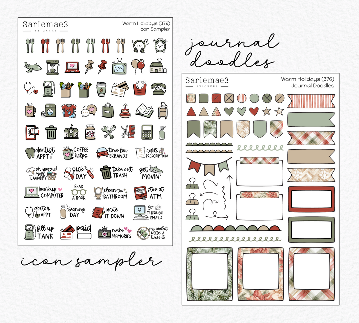 Weekly Kit Add Ons, Warm Holidays, Kit 376