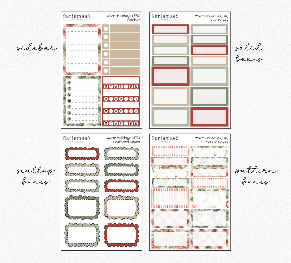 Weekly Kit Add Ons, Warm Holidays, Kit 376
