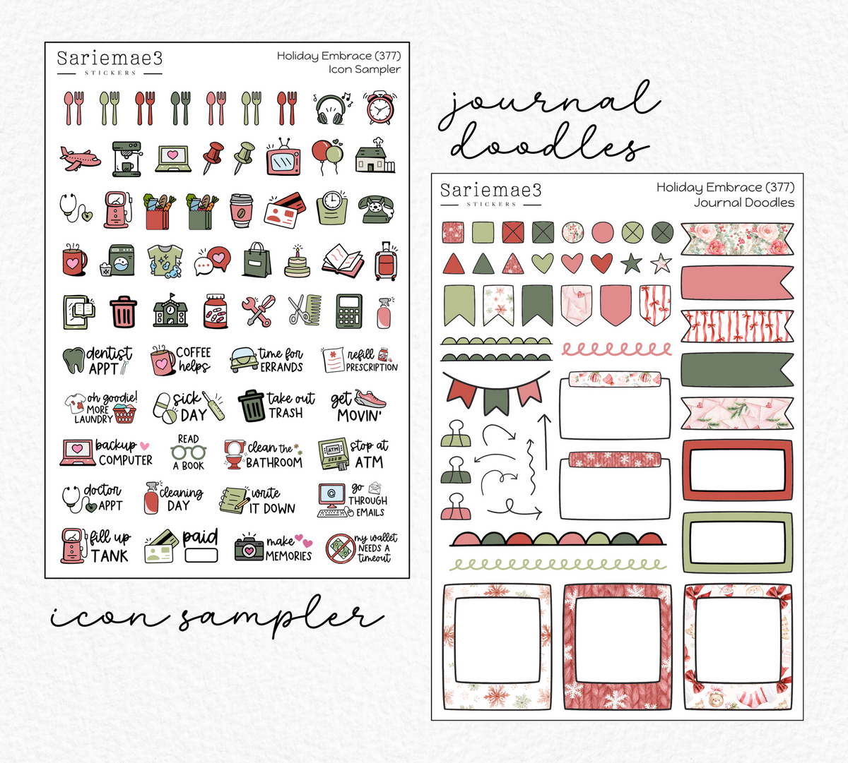 Weekly Kit Add Ons, Holiday Embrace, Kit 377