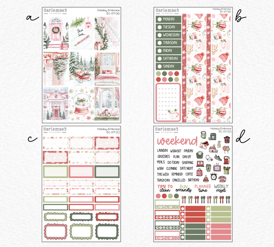 Vertical Weekly Kit, Holiday Embrace, V-377