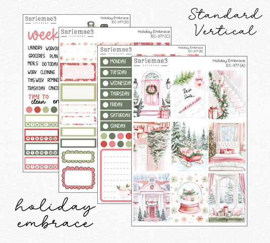 Vertical Weekly Kit, Holiday Embrace, V-377