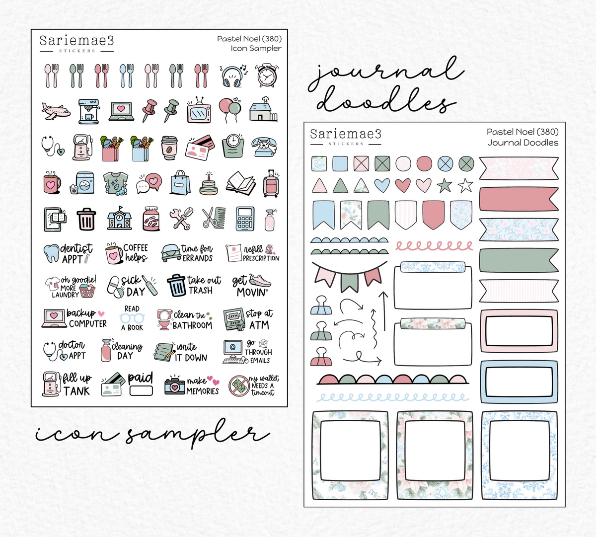 Weekly Kit Add Ons, Pastel Noel, Kit 380