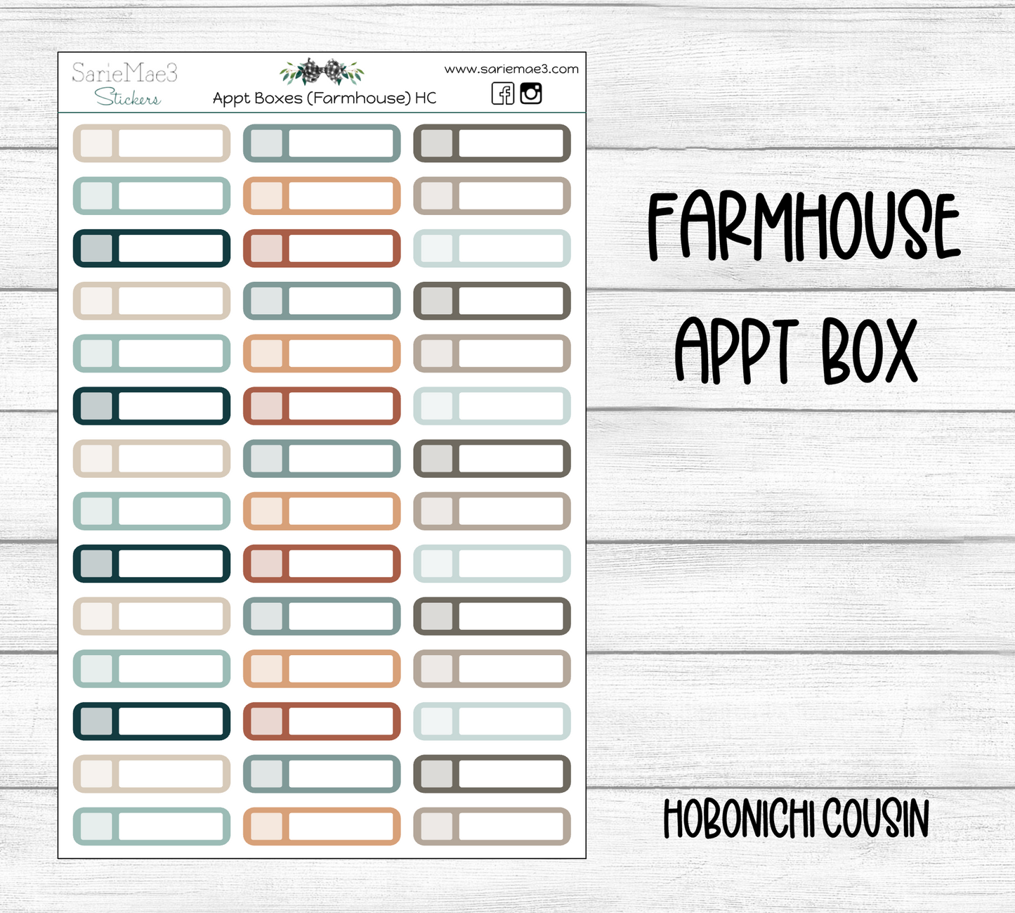 Appt Box (Farmhouse) Hobo Cousin