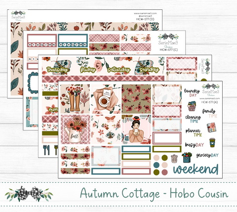 Hobonichi Cousin Kit, Autumn Cottage, HCW-177