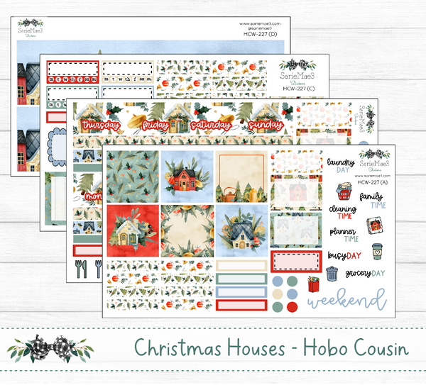 Hobonichi Cousin Kit, Christmas Houses, HCW-227