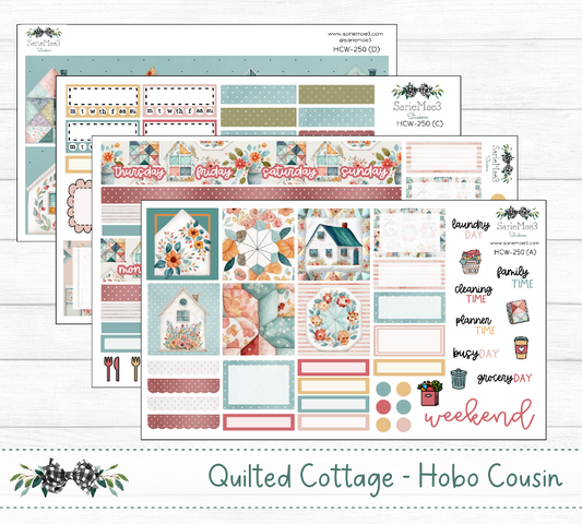 Hobonichi Cousin Kit, Quilted Cottage, HCW-250
