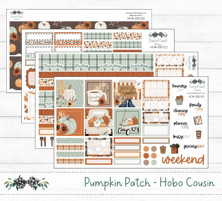 Hobonichi Cousin Kit, Pumpkin Patch, HCW-252