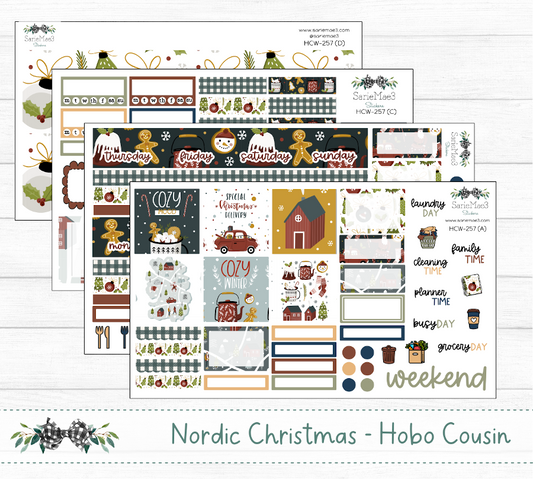 Hobonichi Cousin Kit, Nordic Christmas, HCW-257