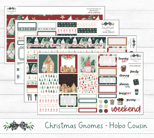 Hobonichi Cousin Kit, Christmas Gnomes, HCW-259