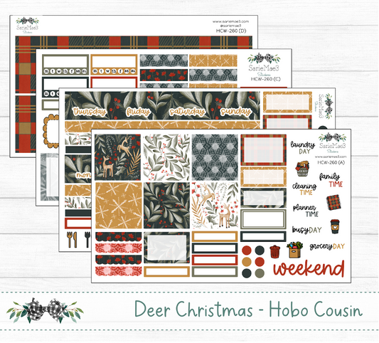 Hobonichi Cousin Kit, Deer Christmas, HCW-260