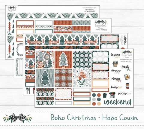 Hobonichi Cousin Kit, Boho Christmas, HCW-263