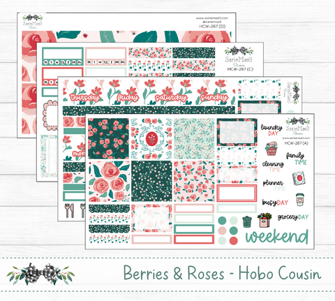 Hobonichi Cousin Kit, Berries & Roses, HCW-267