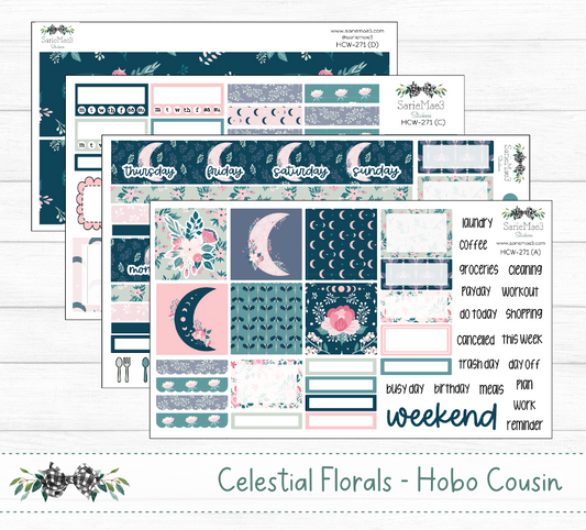 Hobonichi Cousin Kit, Celestial Florals, HCW-271