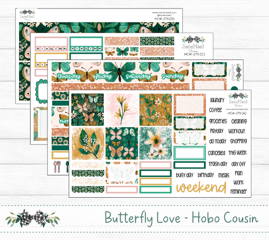 Hobonichi Cousin Kit, Butterfly Love, HCW-273