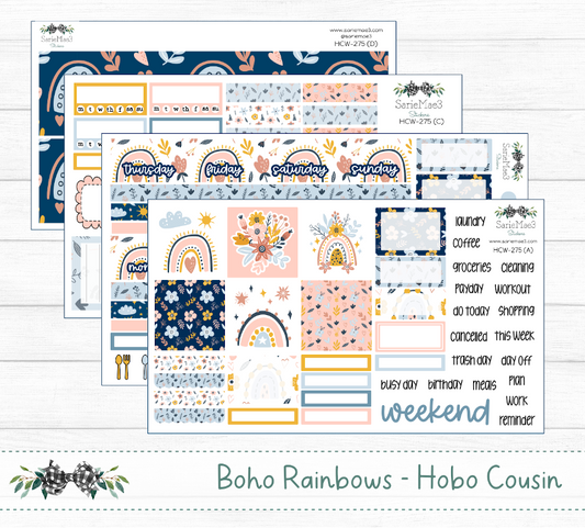 Hobonichi Cousin Kit, Boho Rainbows, HCW-275