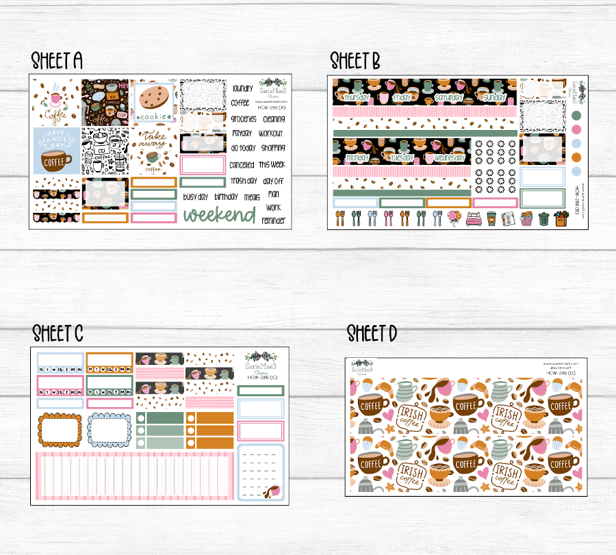 Hobonichi Cousin Kit, Coffee Break, HCW-286