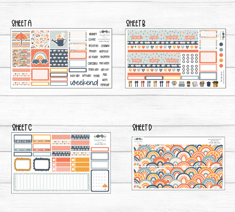 Hobonichi Cousin Kit, Rainy Days, HCW-291