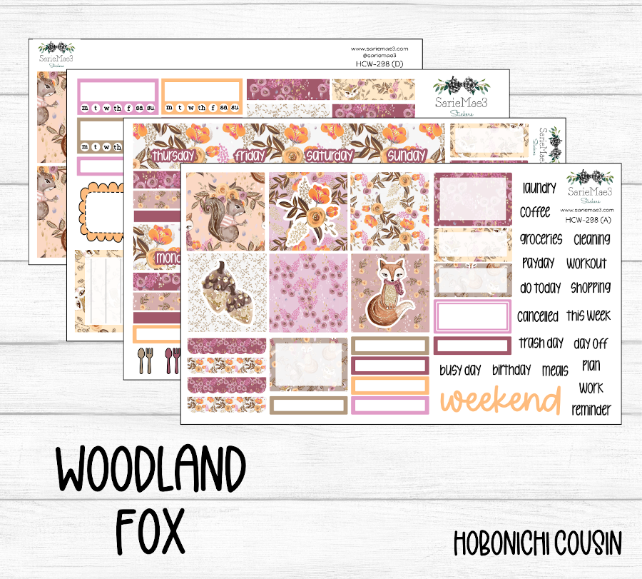 Hobonichi Cousin Kit, Woodland Fox, HCW-298